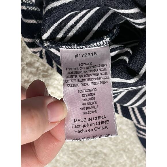 Anthropologie Dolan Women's Size M Halter Neck Sleeveless Top Blue White Striped - Picture 8 of 10